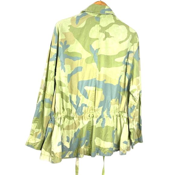 Free People | Camo Military Jacket Green Gray Camoflauge - Picture 2 of 13